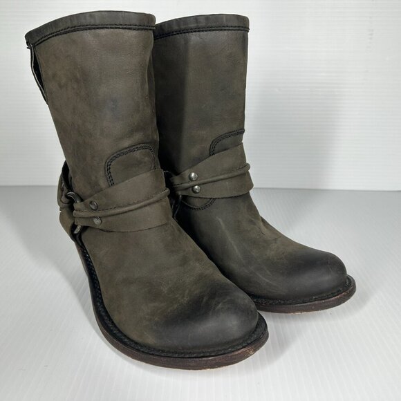 Independent Boot Co Leather Harness Whitney Boot - Size 8 - Picture 3 of 8